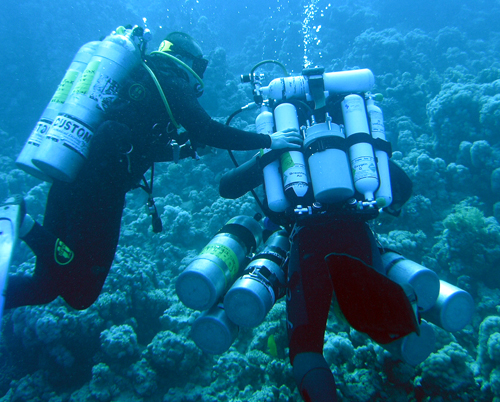 Bail-out tastic from 210m Yolanda wreck dive