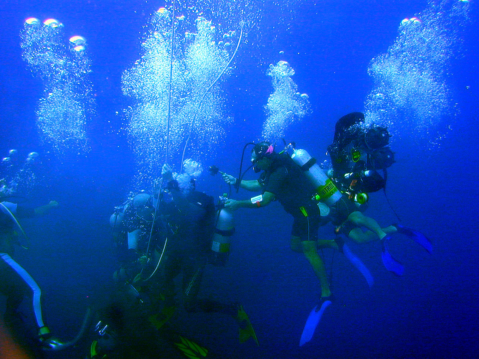 Support team in action after crazy rgbm dive!