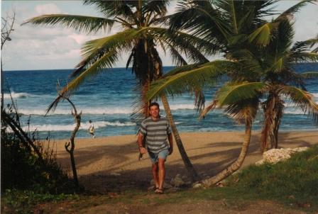 Diving instructor in Barbados...