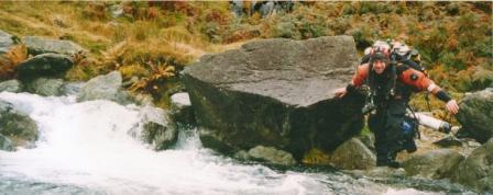 crossing swollen river with twin 20's