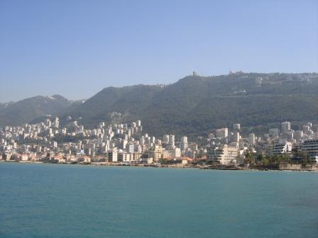 Jounieh from the sea.